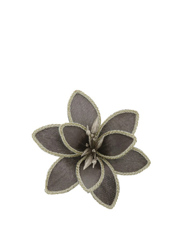 Clip On Pnsettia Brown Rope Edge Pack of 1