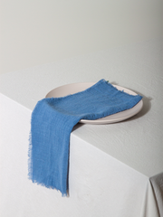 Cornflower Frayed Edge Napkin