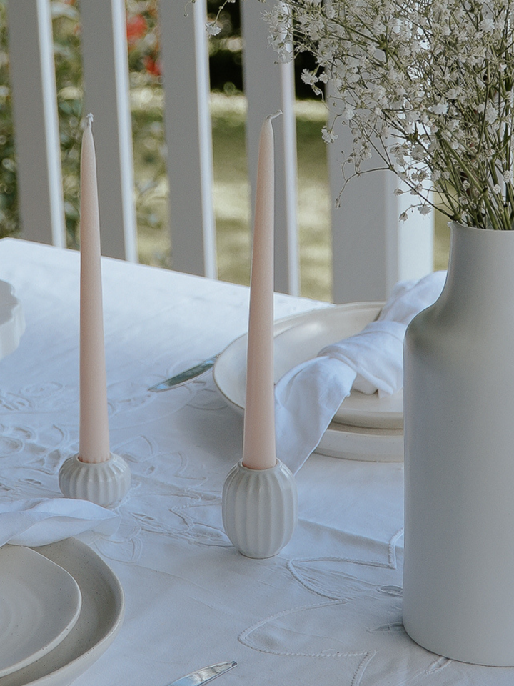 Nude 25cm Taper Candles