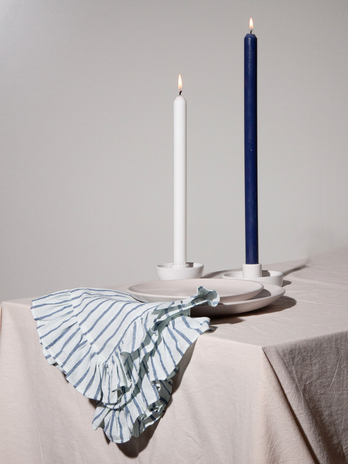 White 30cm Dinner Candles
