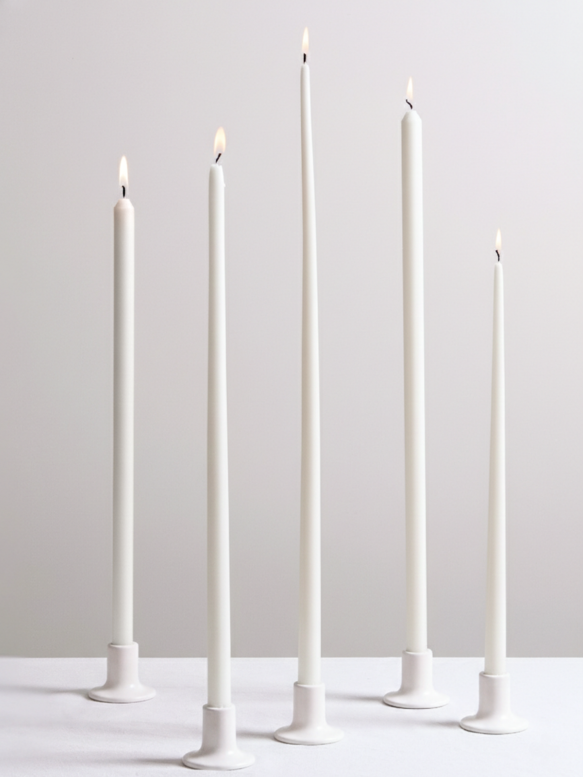 White 50cm Dinner Candles