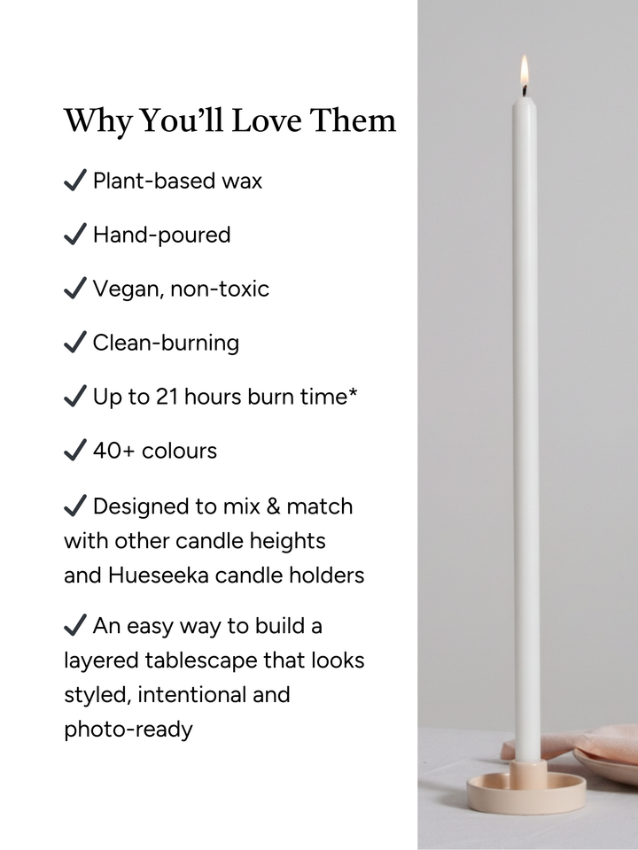 White 60cm Dinner Candles