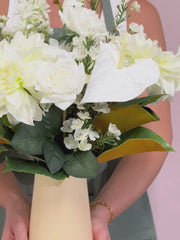 White Rose & Dahlia Arrangement