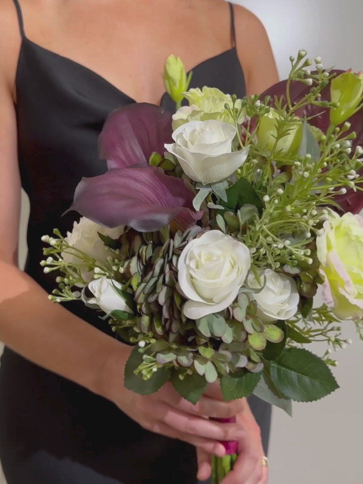 Plum Noir Bridesmaid Bouquet