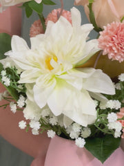 Blush Pink Garden Rose & Ranunculus Arrangement