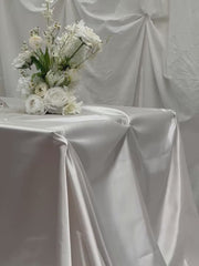 Pearl Satin Rectangle Tablecloth - Medium